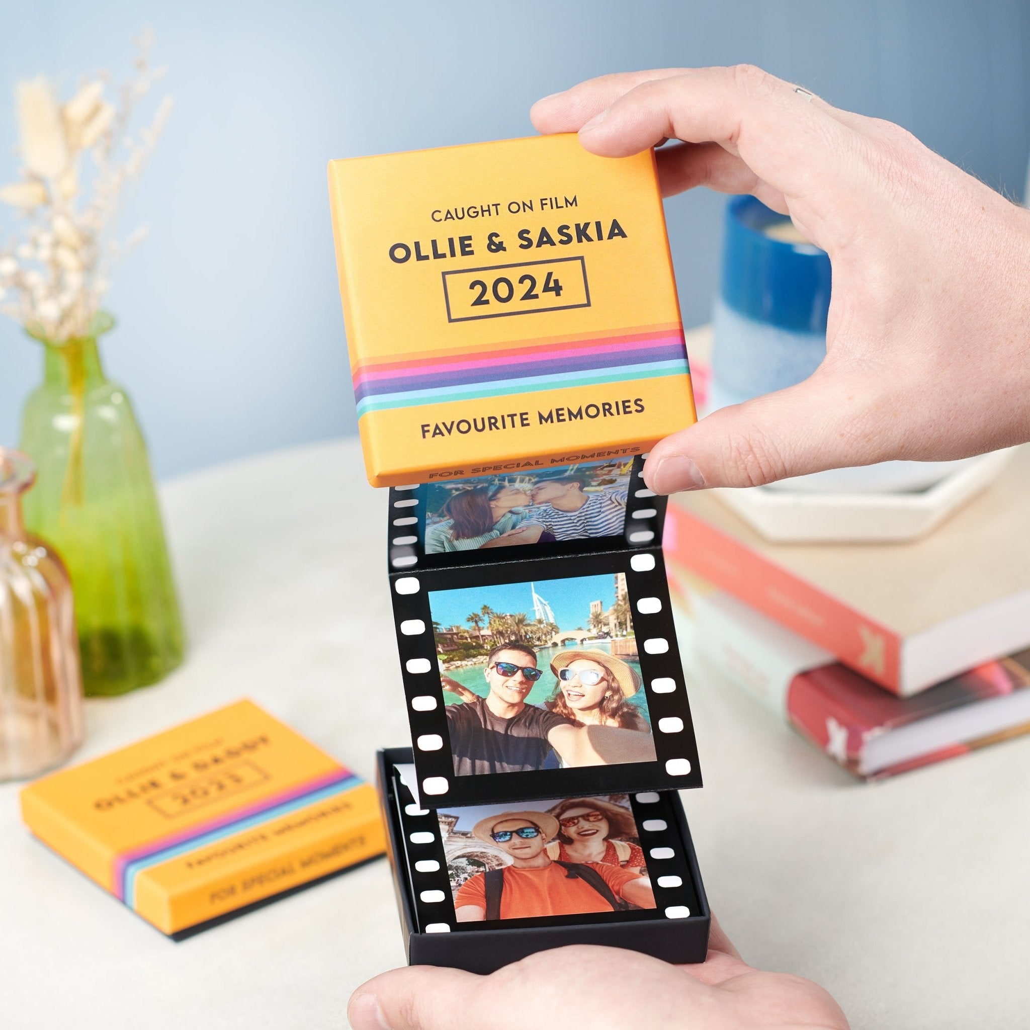 Personalised Retro Style Photo Reel Pop Out Photo Box - Oakdene Designs