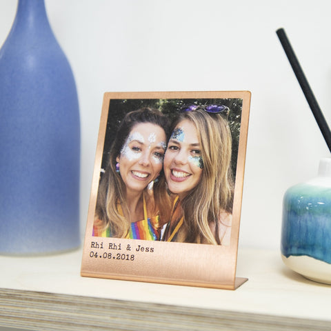 Personalised Solid Copper Photo Print - Oakdene Designs