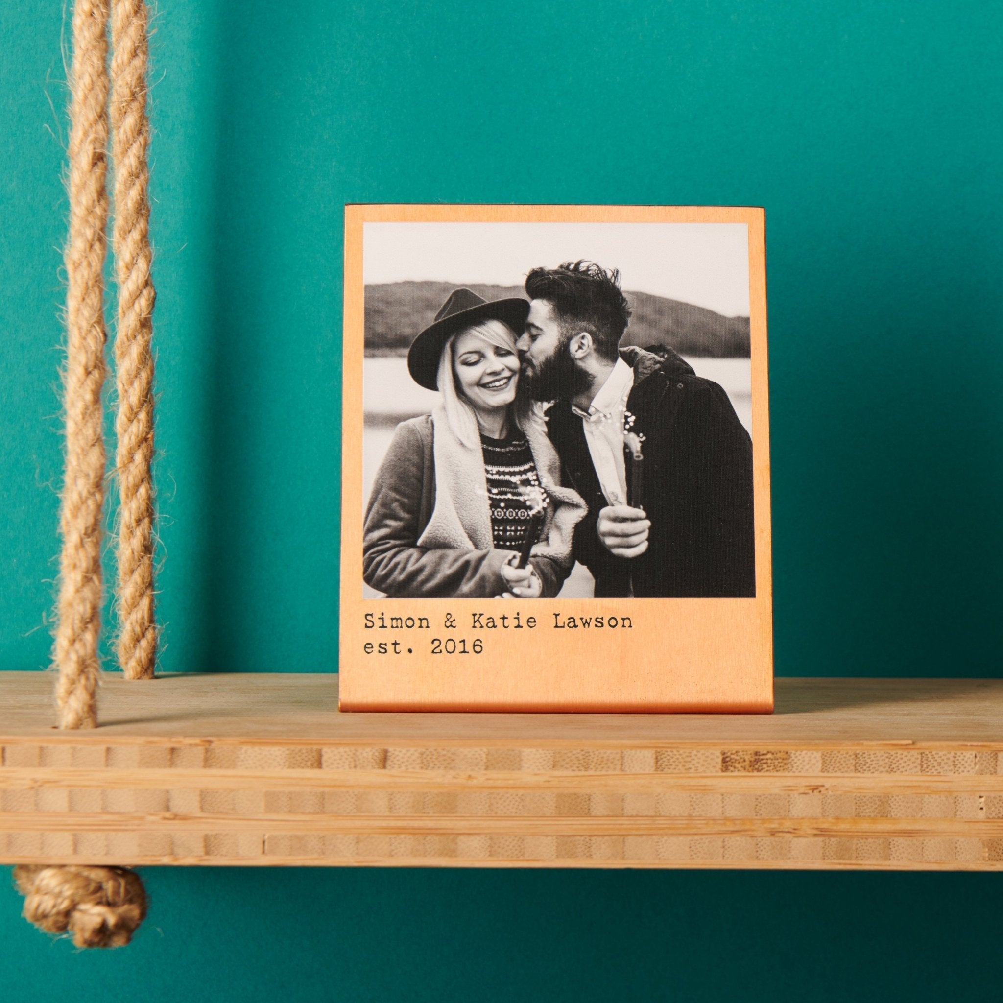 Personalised Solid Copper Photo Print - Oakdene Designs