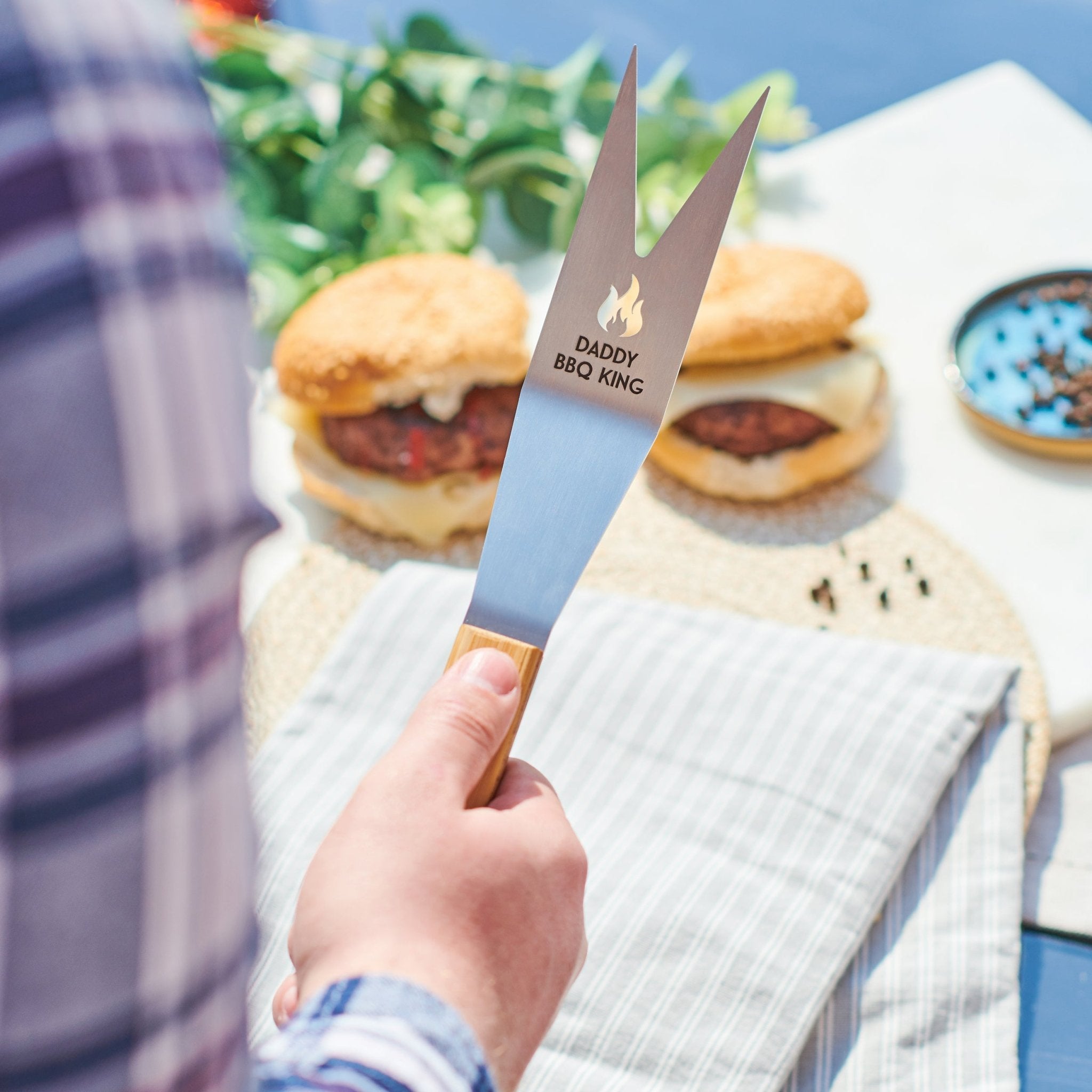 Personalised Stainless Steel BBQ Fork - Oakdene Designs