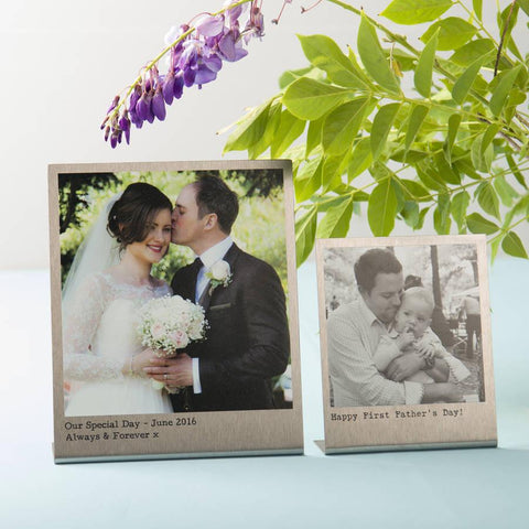 Personalised Stainless Steel Photo Print - Oakdene Designs