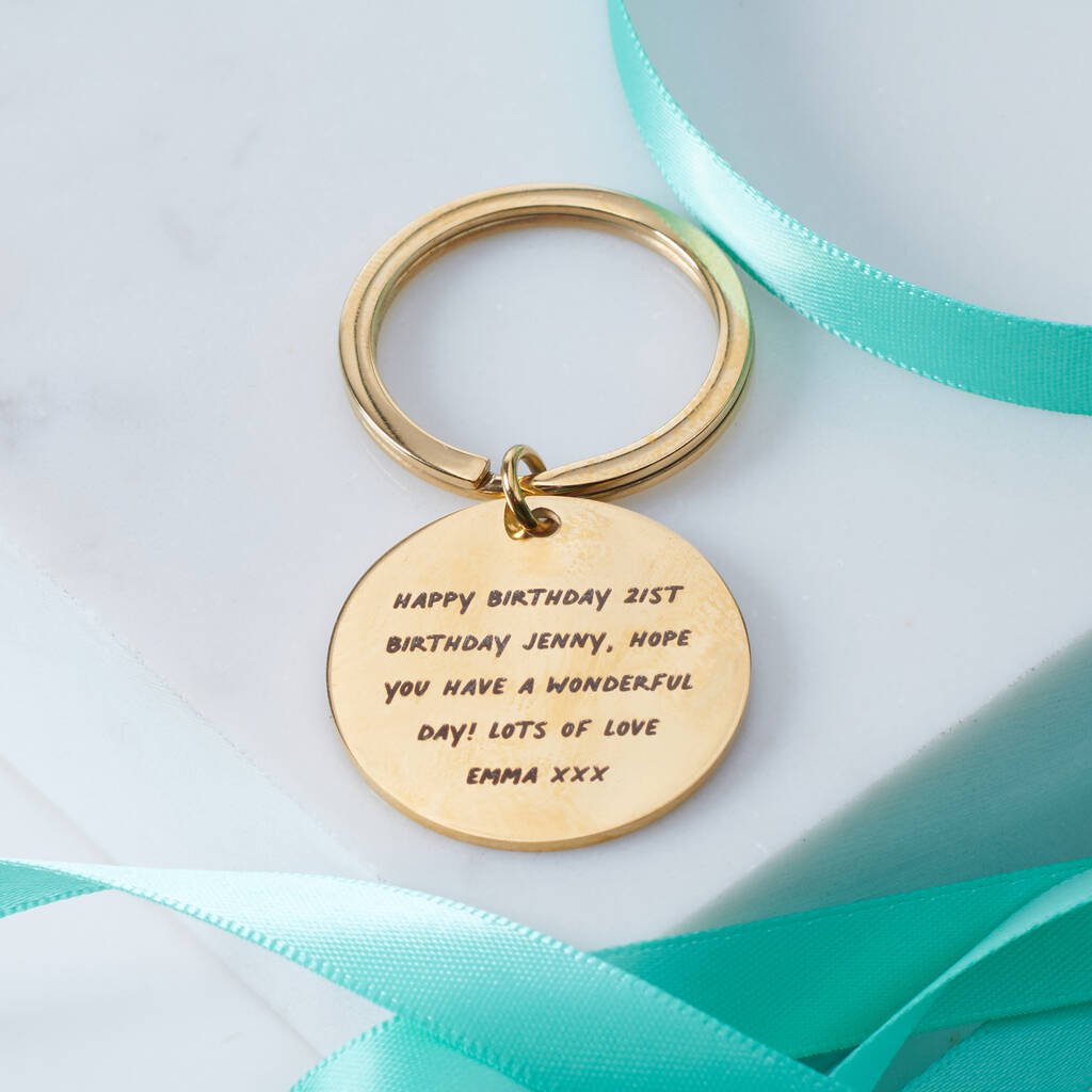 Personalised 'Stay You' Metal Keyring - Oakdene Designs