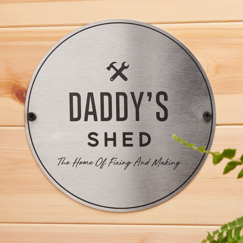 Personalised Steel Shed Sign - Oakdene Designs