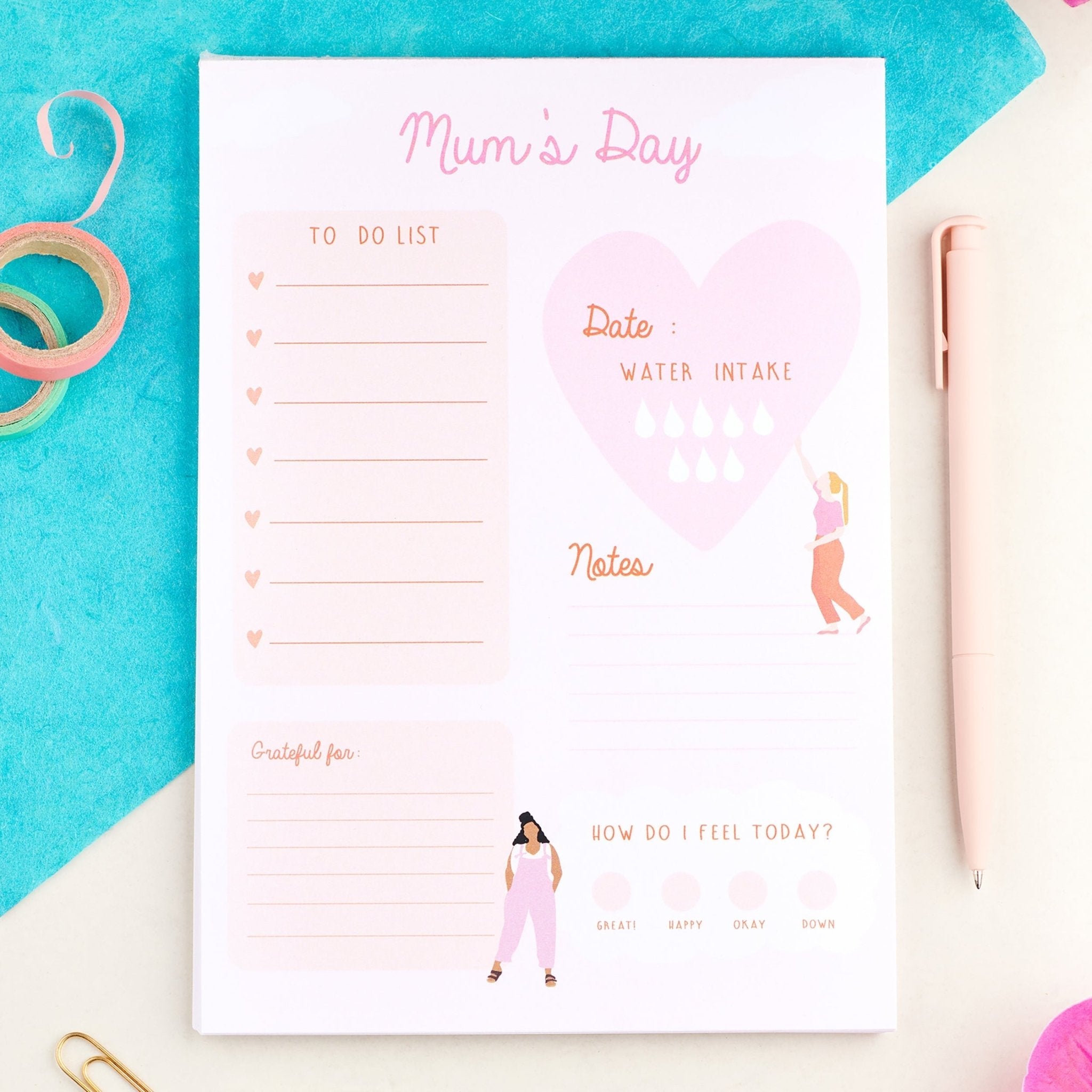 Personalised Tear off Daily Planner - Oakdene Designs