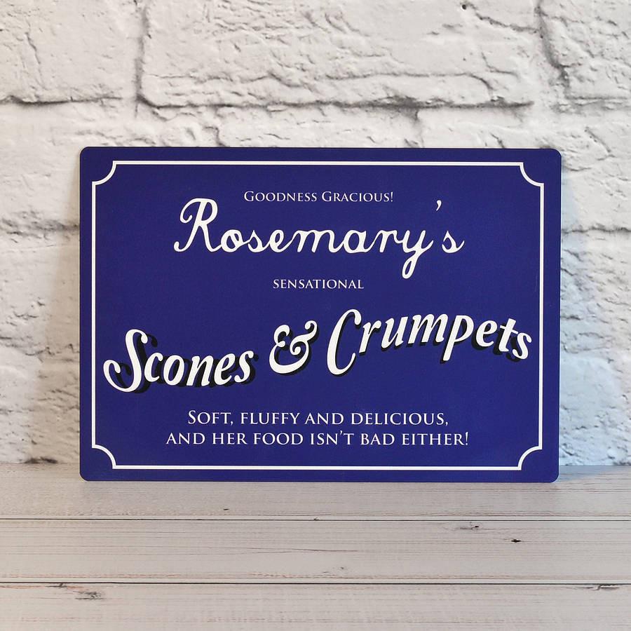 Personalised Vintage Style Metal Sign - Oakdene Designs