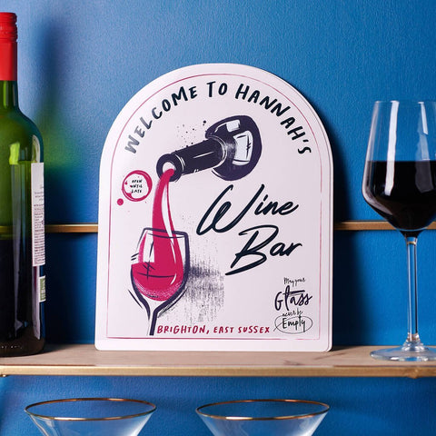 Personalised Vintage Wine Bar Metal Sign - Oakdene Designs