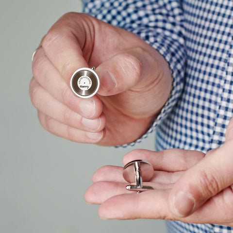 Personalised Vinyl Record Music Cufflinks - Oakdene Designs