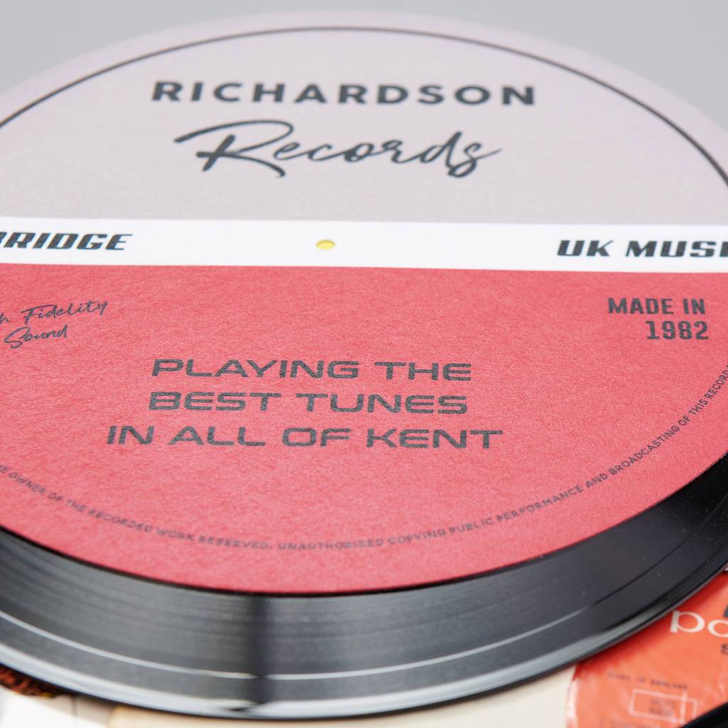 Personalised Vinyl Record Slipmat - Oakdene Designs