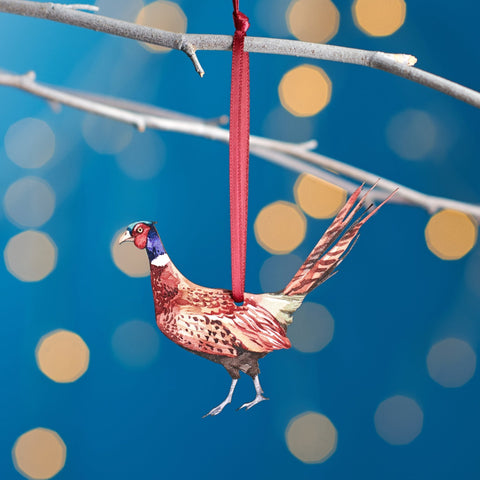 Pheasant Christmas Tree Decoration - Oakdene Designs