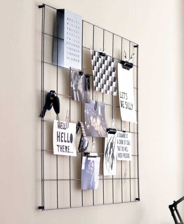 Steel Wire Mesh Notice Board - Oakdene Designs