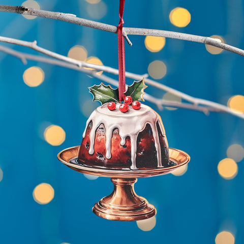 Traditional Christmas Pudding Tree Hanging Decoration - Oakdene Designs