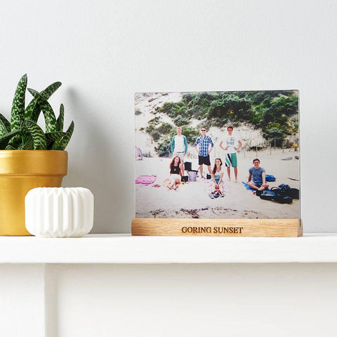 Transparent Personalised Oak Photo Frame - Oakdene Designs